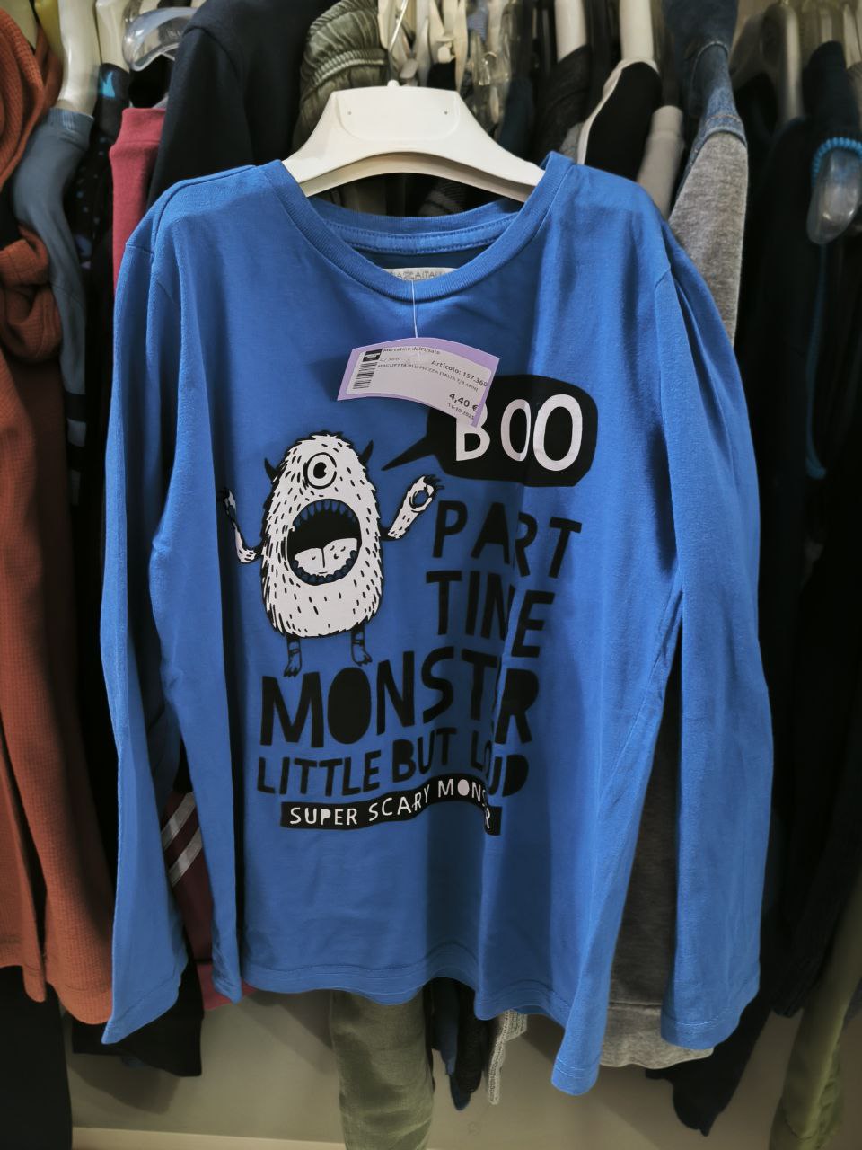 Maglietta Blu Piazza Italia 7/8 Anni