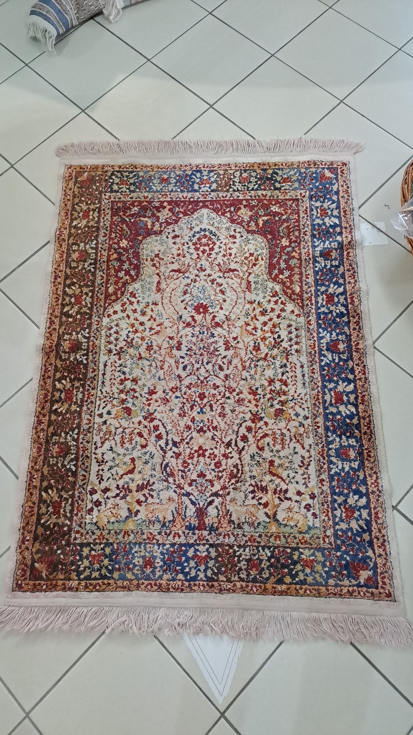 Tappeto Persiano (iran) 200x119 Preghiera Con Aironi