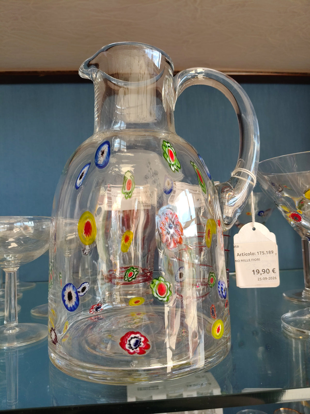 Caraffa In Murano Mille Fiori