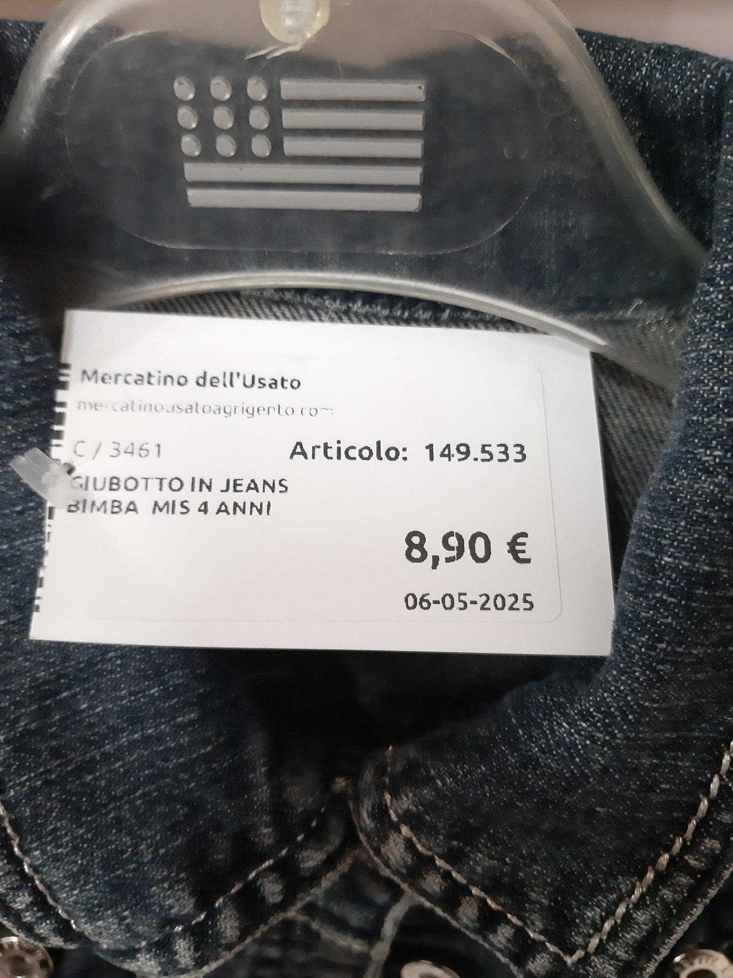 Giubotto In Jeans  Bimba  Mis 4 Anni