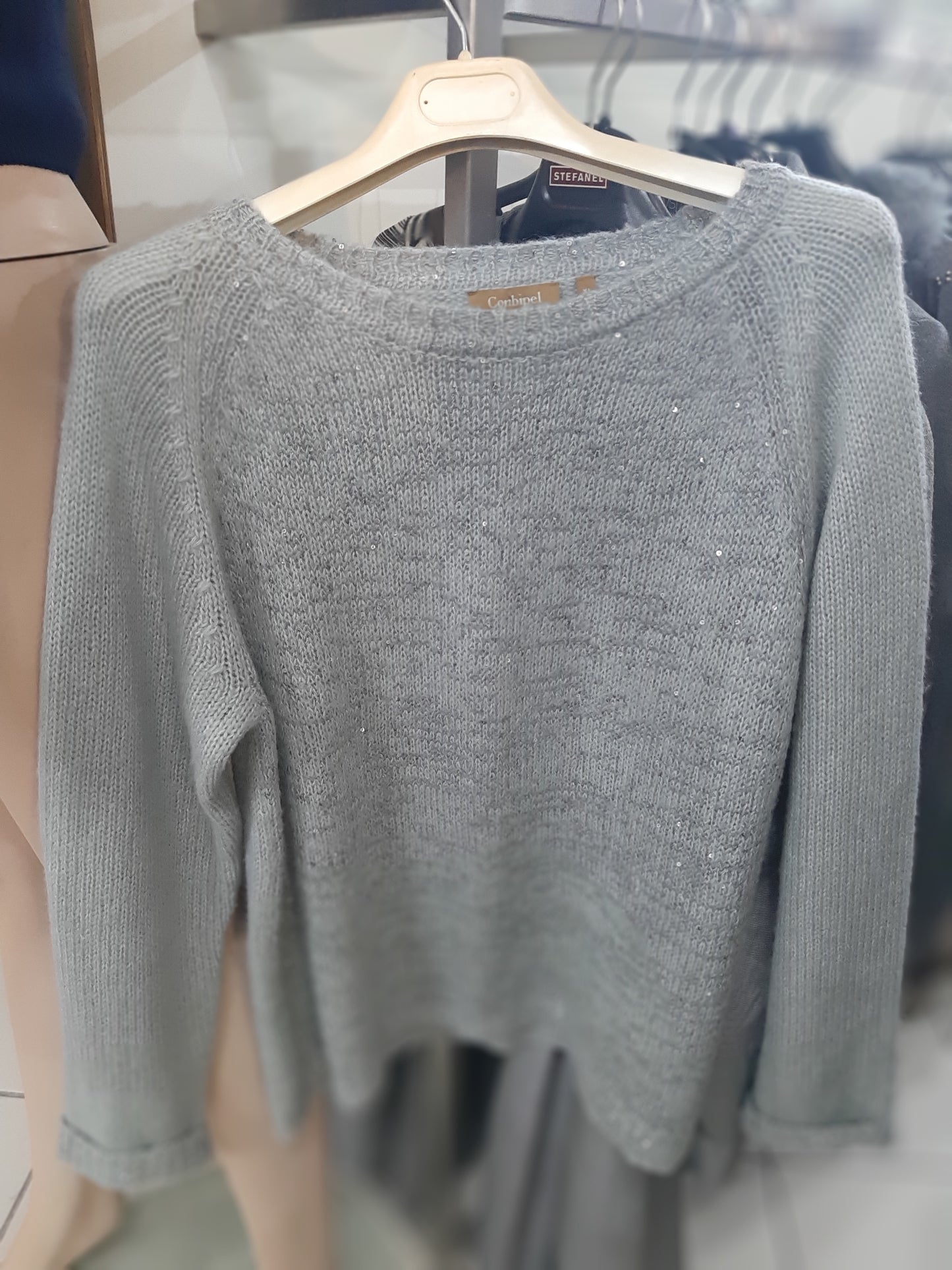 Maglia Grigia Glitterata Mis L