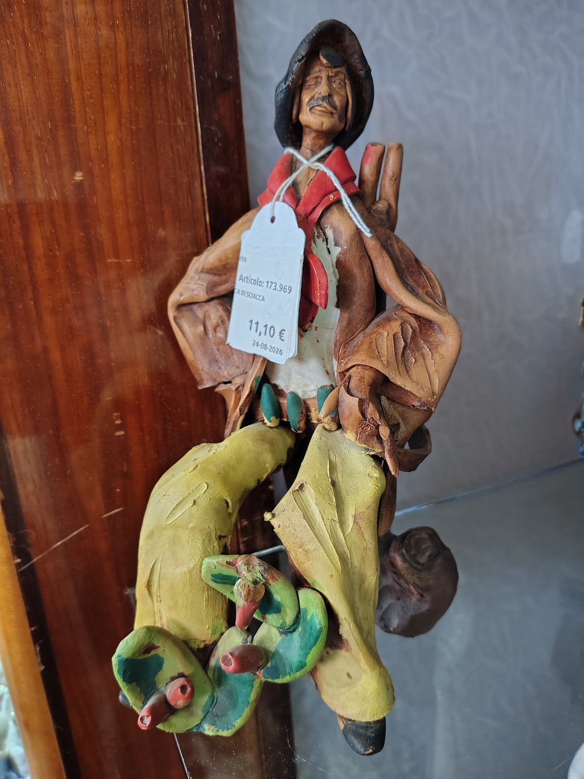 Scultura Ceramica Di Sciacca Cacciatore R