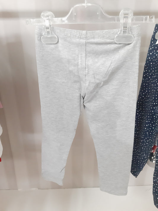 Fuseaux Bimba Rosa/ Grigio Con Brillantini 30/36 Mesi