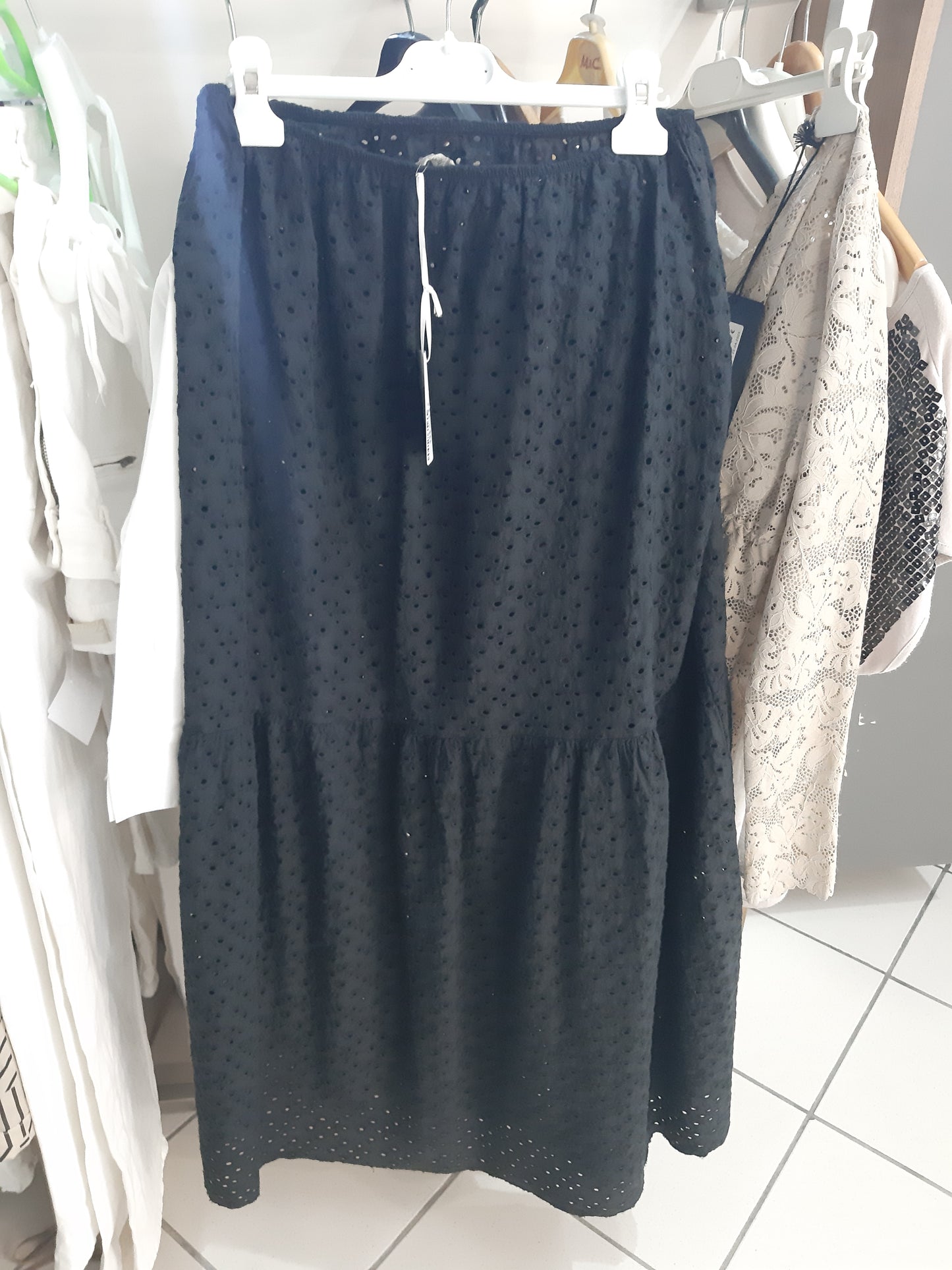 Gonna Nera Traforata Desideri Xl