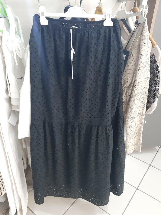Gonna Nera Traforata Desideri Xl