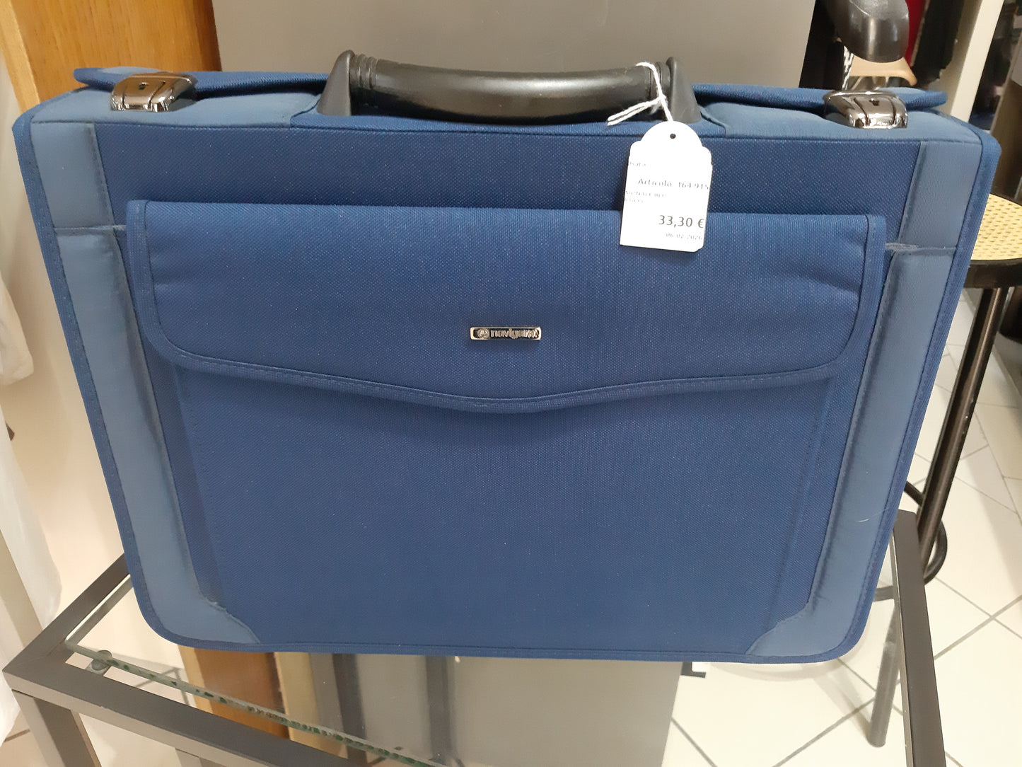 Borsa Propfessionale Blu Navigarew+porta Pc