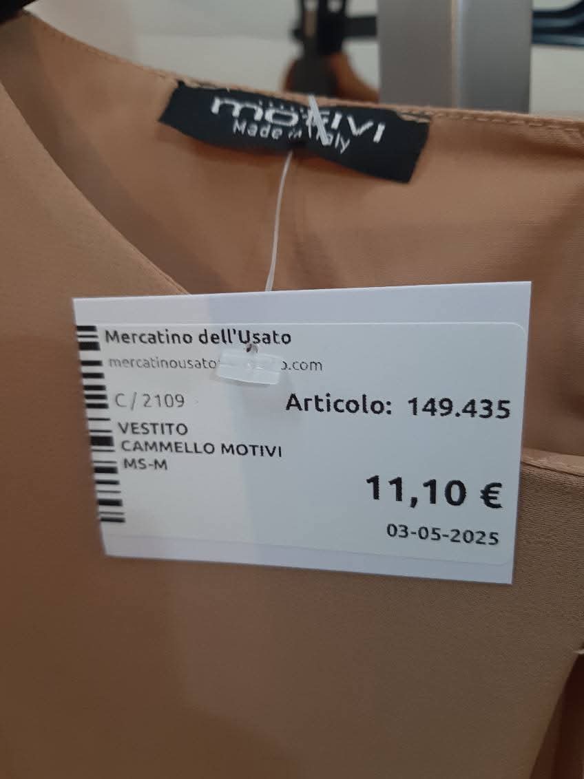 Vestito Cammello Motivi Ms-m
