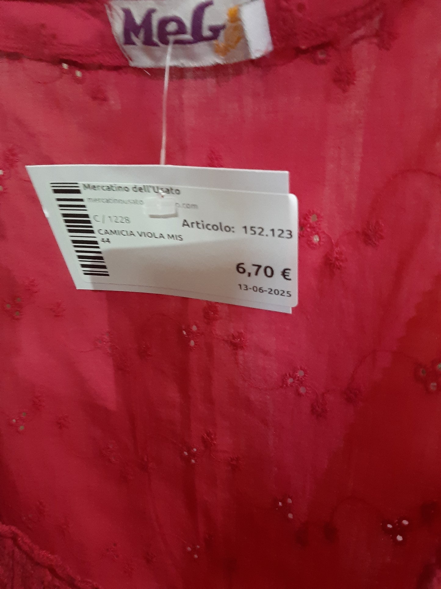 Camicia Viola Mis 44