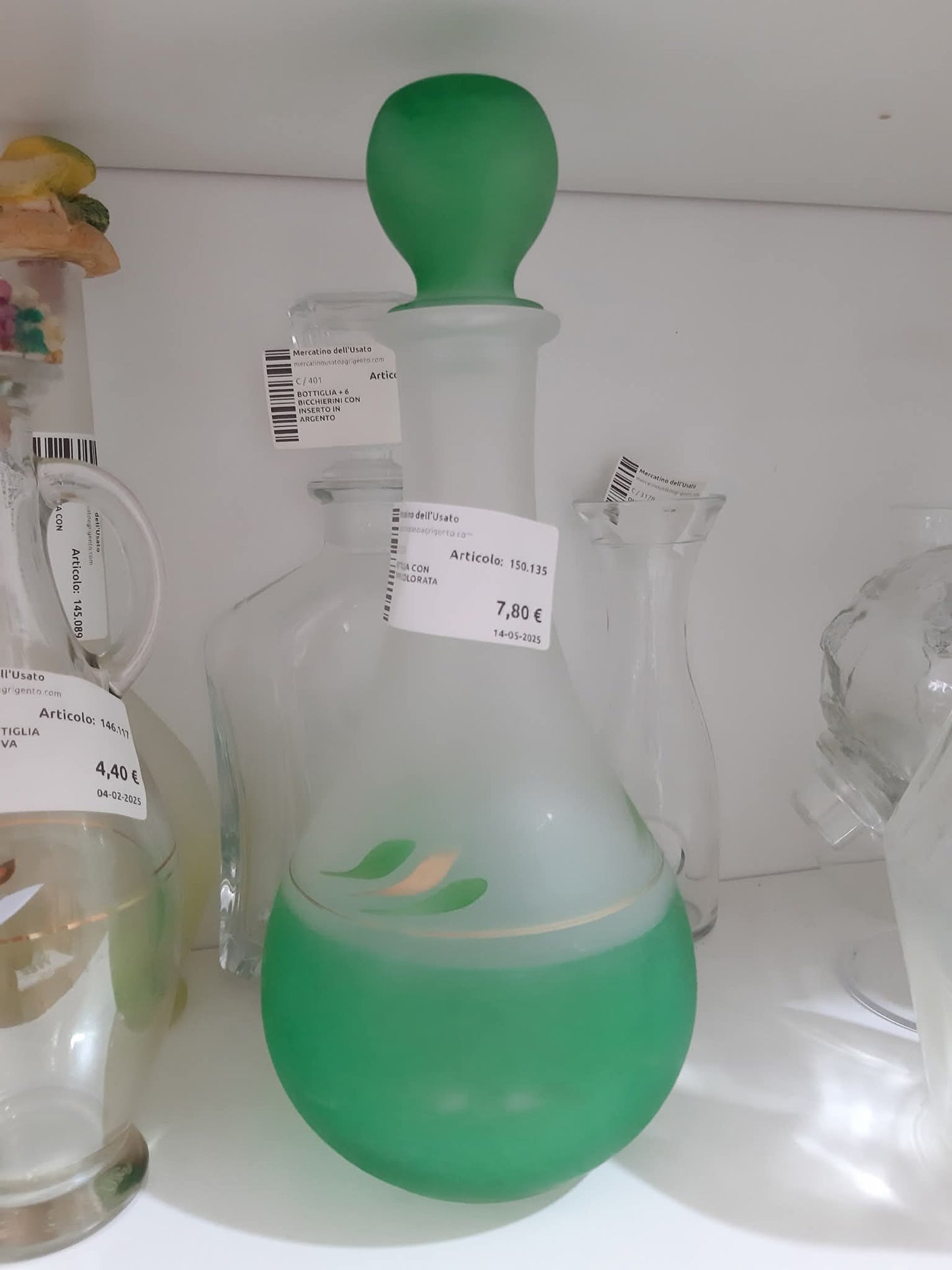 Bottiglia Con Tappo Colorata