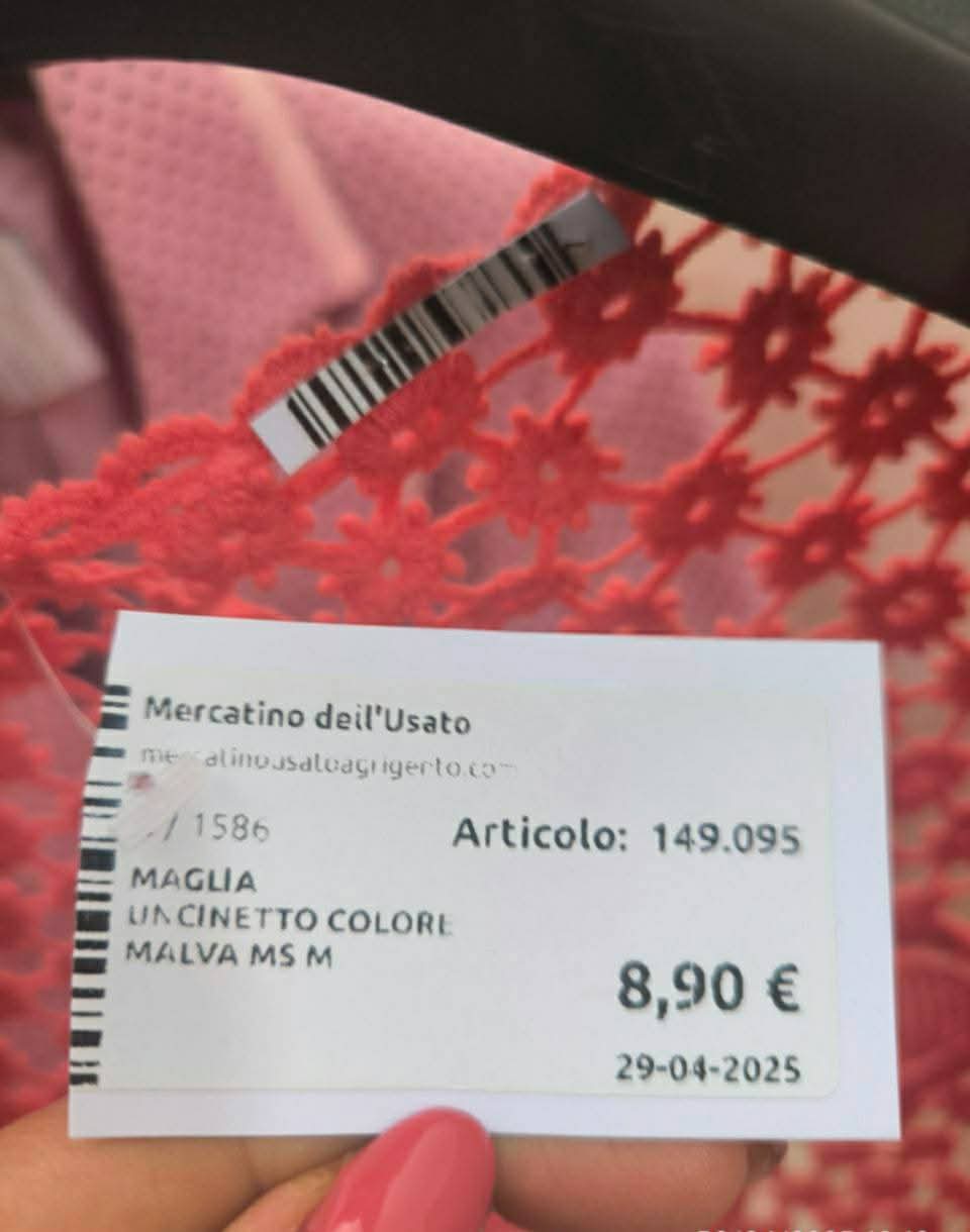 Maglia  Uncinetto Colore Malva Ms M