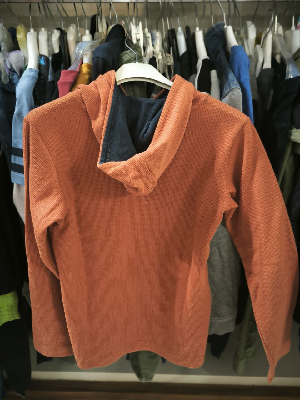 Maglione Con Cappuccio Arancione Wild West 12 Anni