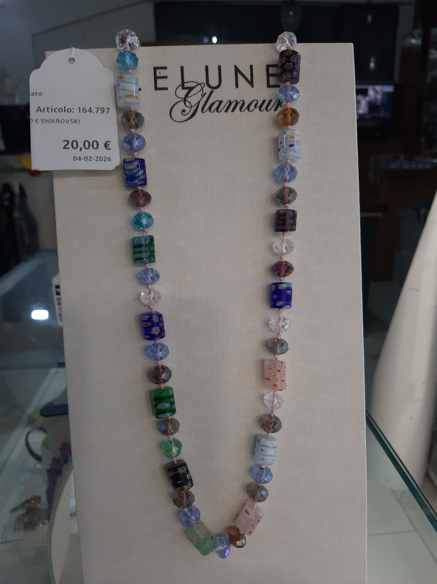 Collana Murano E Swarovski