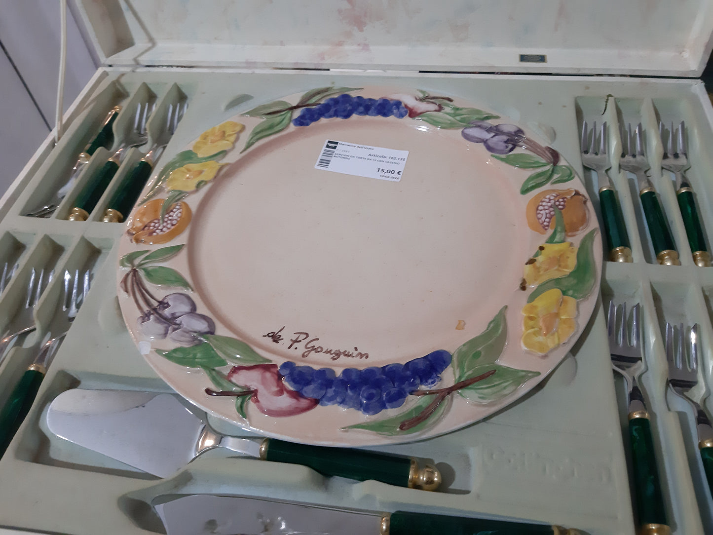 Servizio Da Torta Da 12 Con Vassoio Rotondo