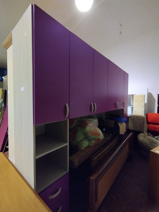 Armadio Ponte Senza Letto Ante Viola