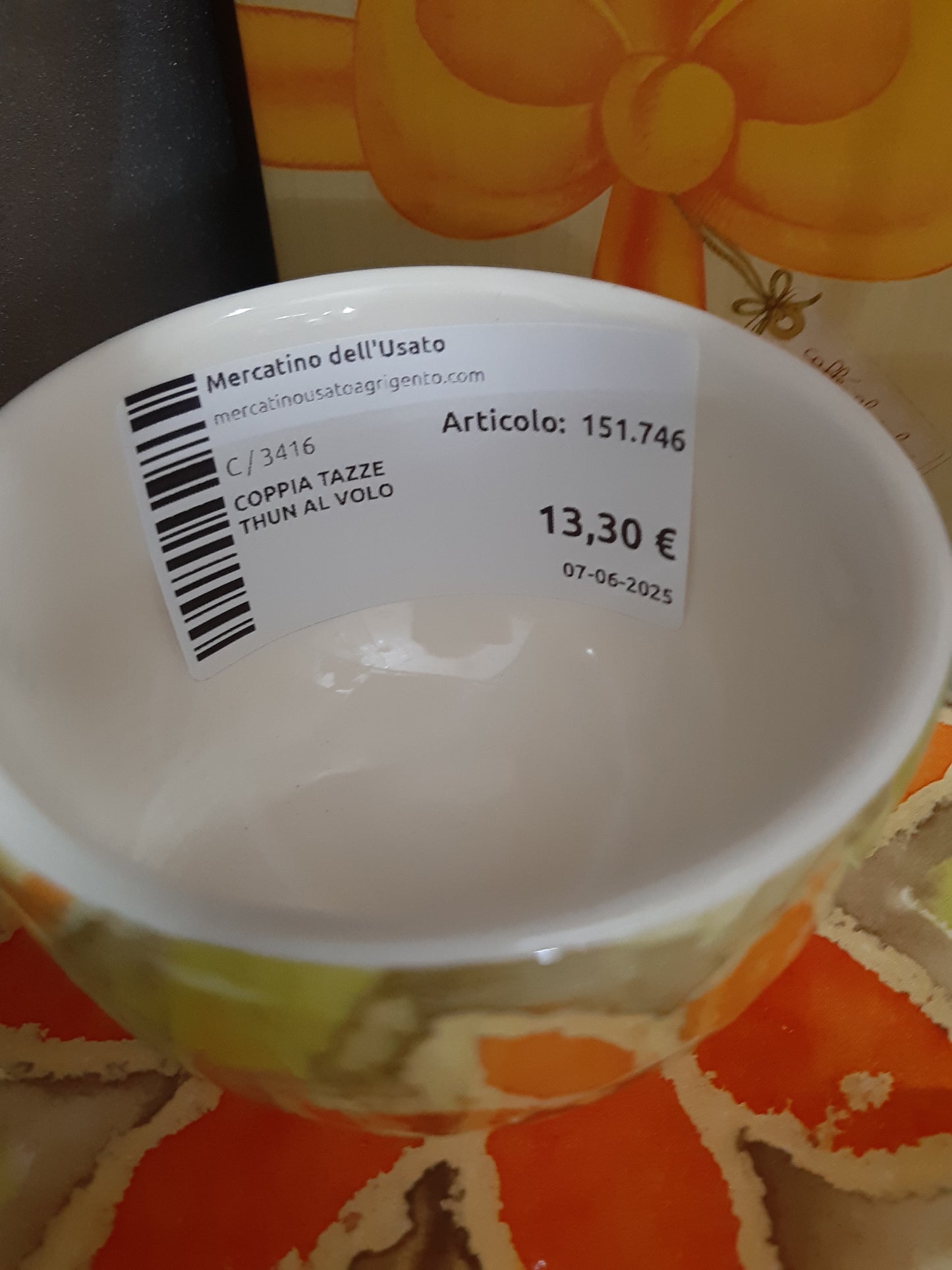 Coppia Tazze Thun Al Volo