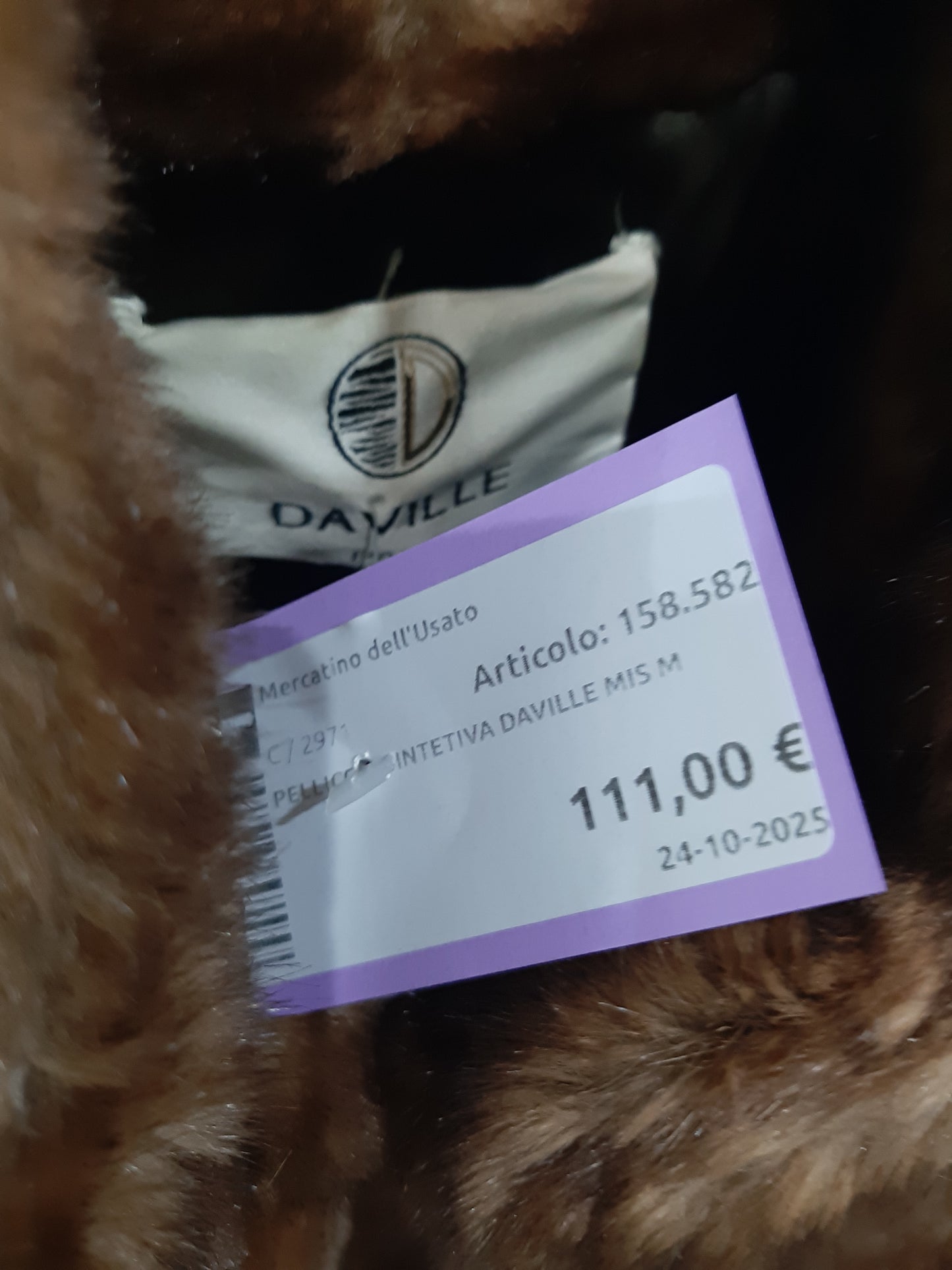 Pelliccia Sintetiva Daville Mis M