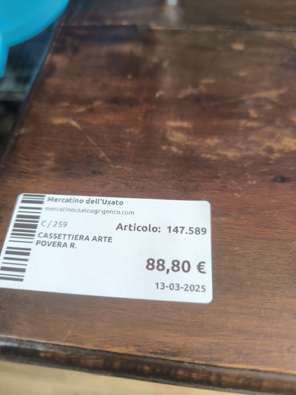 Cassettiera Arte Povera R.