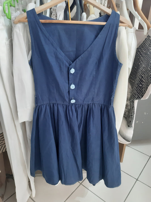 Vestitino In Cotone Blu'