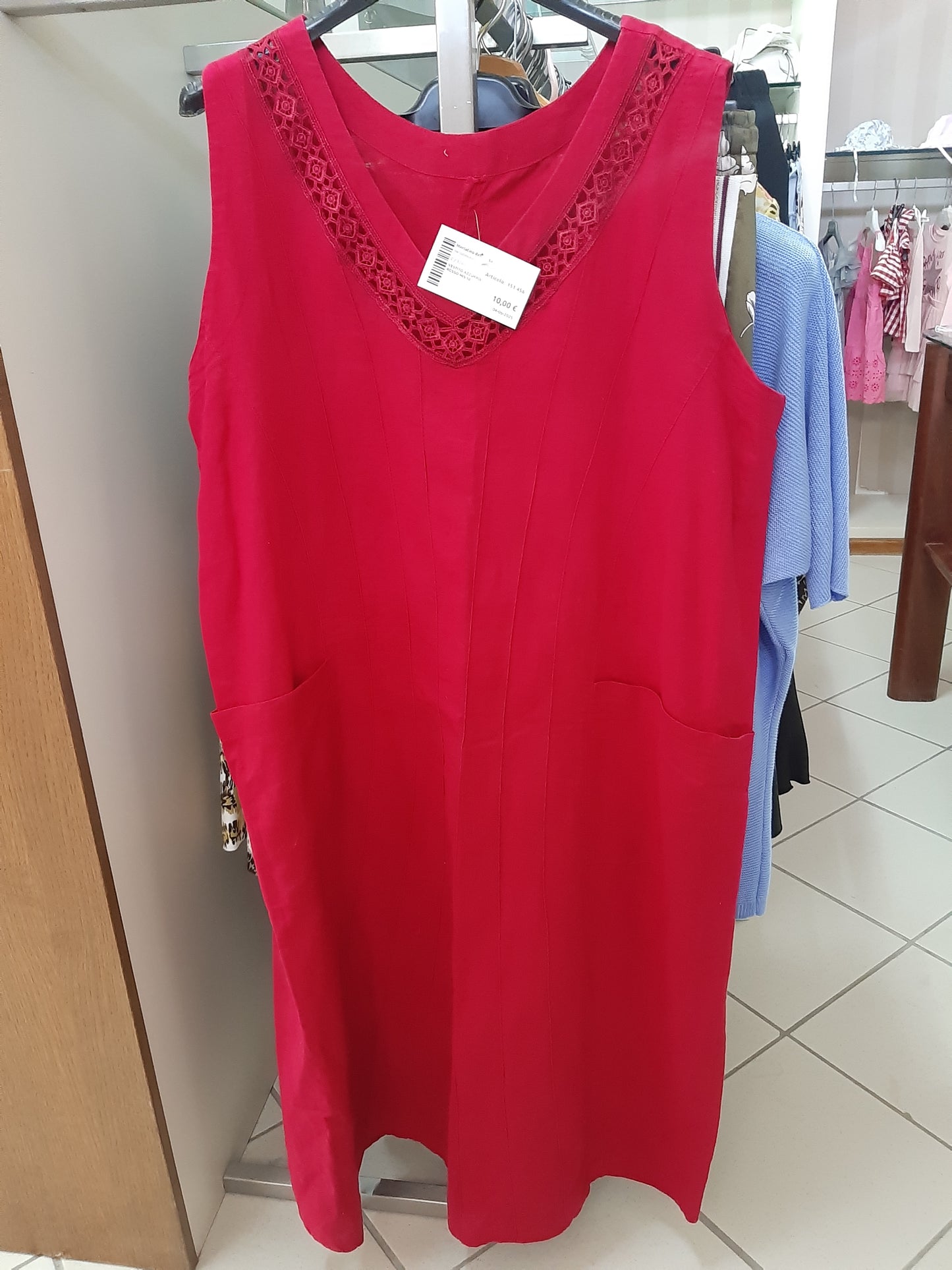 Vestito Azzurro/rosso Mis 50