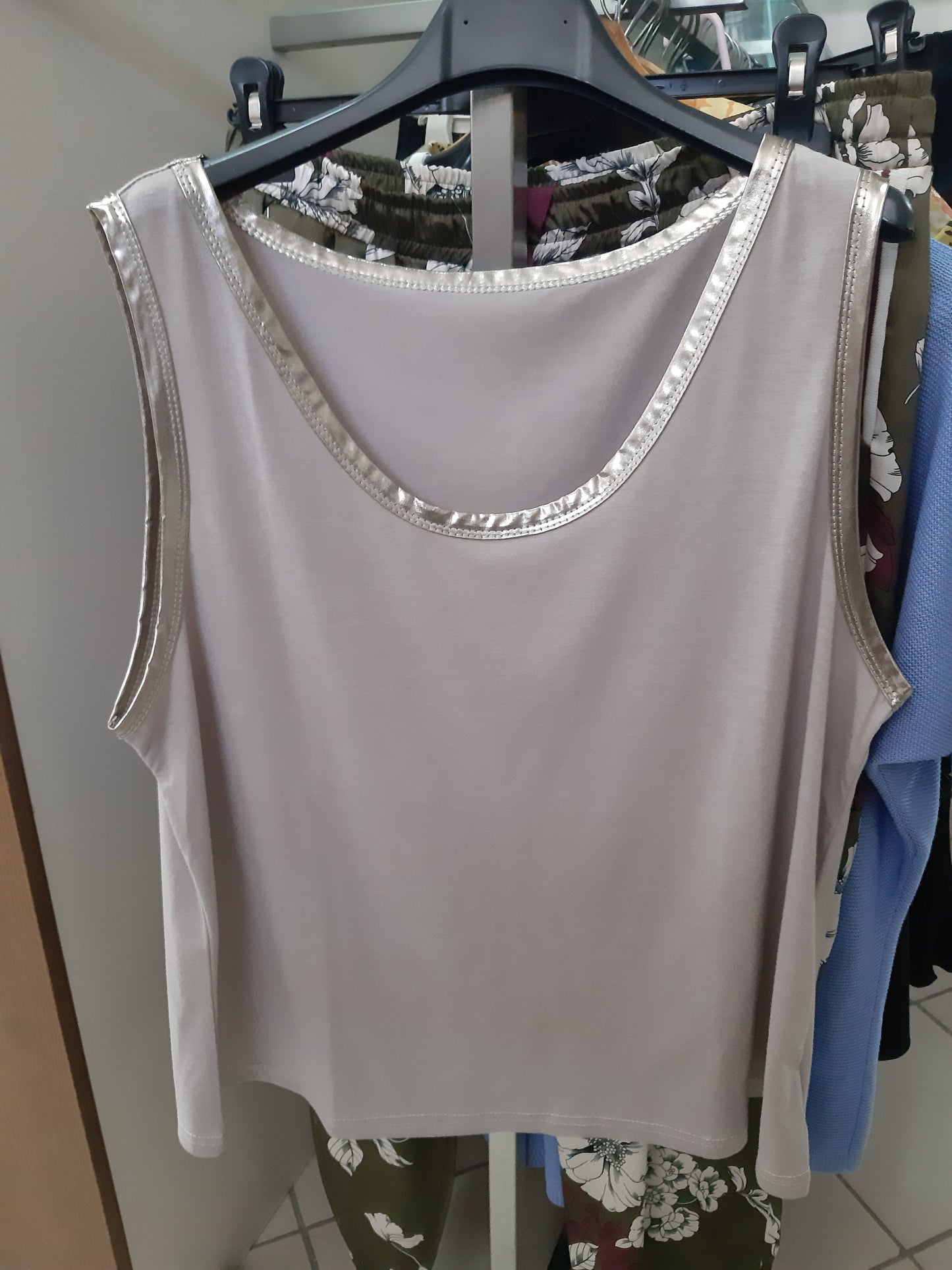 Maglia Smanicata Tortora Xxl