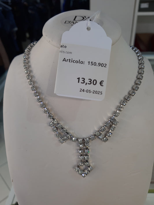 Collana Tennis Con Strass