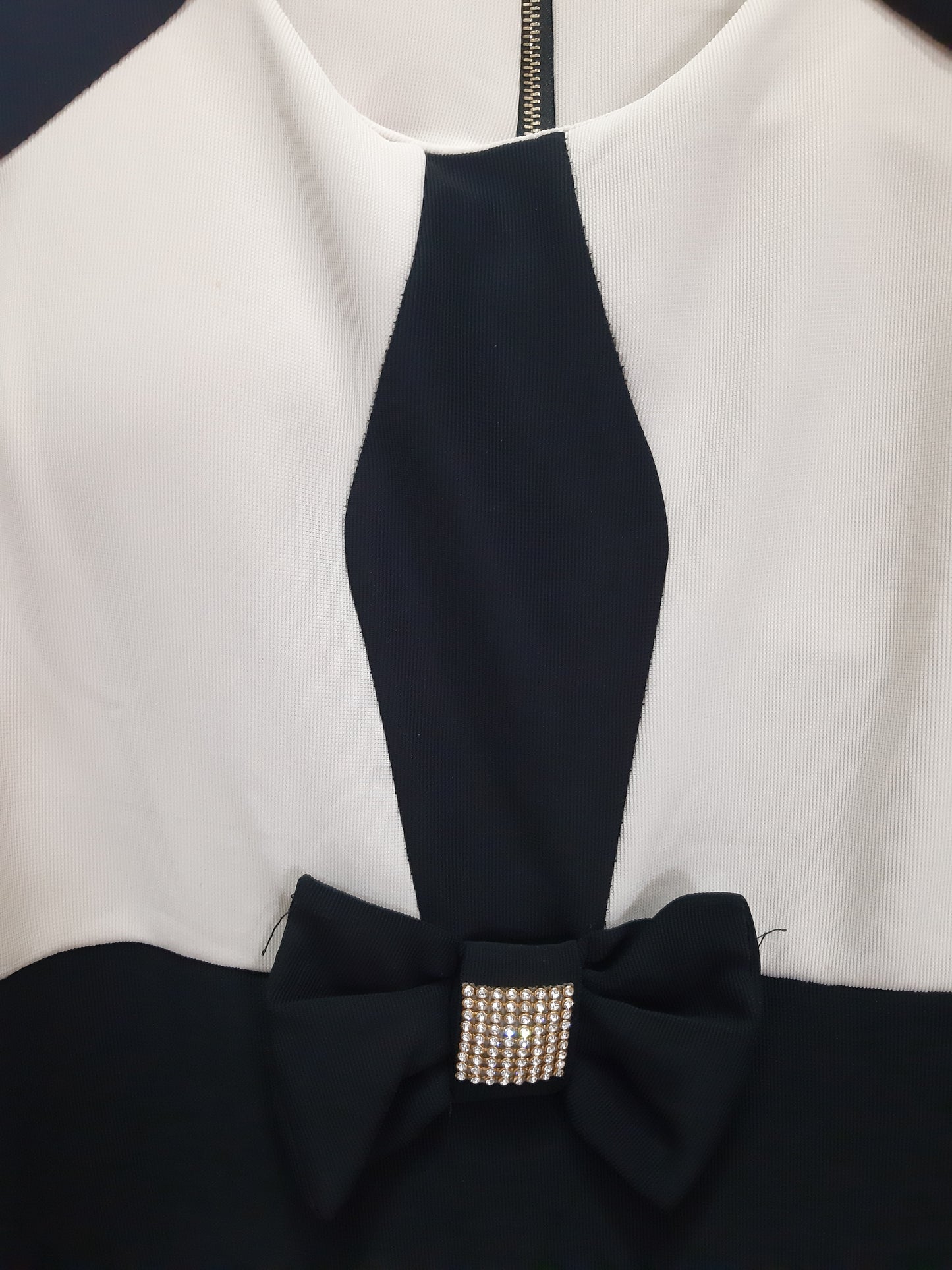 Vestito Nero E Panna Mis-s